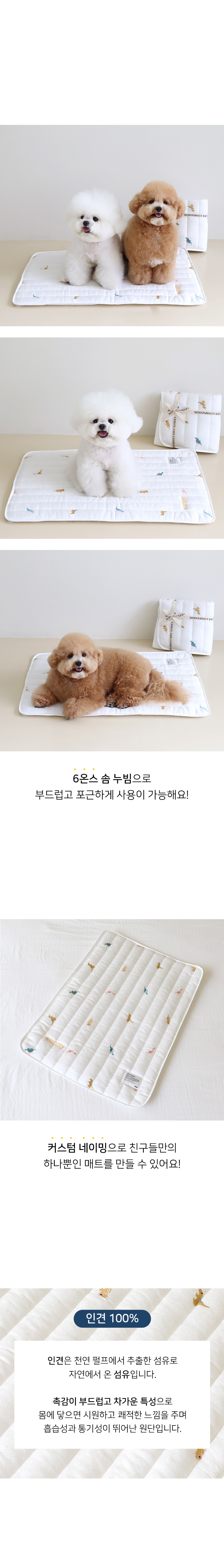 [무료배송] 쉬오트 리프레쉬 인견 쿨매트 (공룡) 2번째