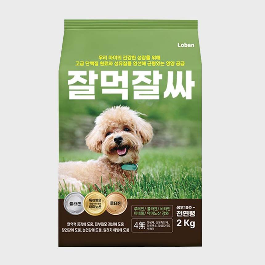 잘먹잘싸 독 기호성 좋은 사료 제품