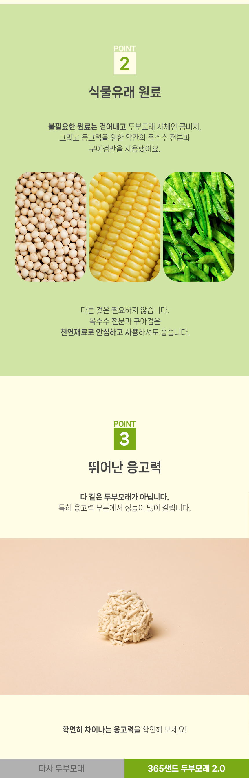 [무료배송] [5개] 3651 365샌드 두부모래 무향 2.0mm 2.8kg 2번째