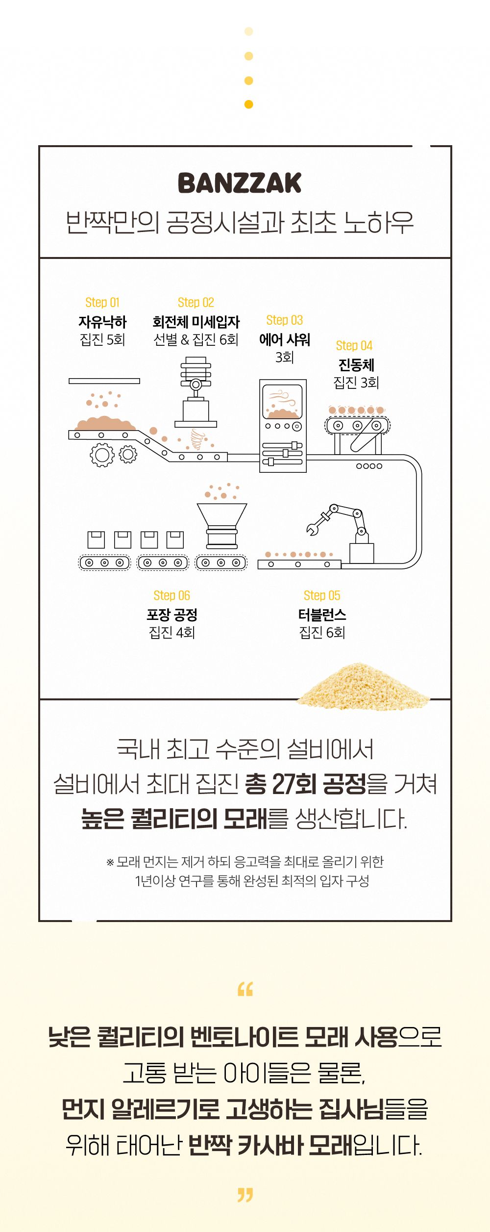 반짝 에코 카사바 모래 굵은입자 5.5kg 15번째