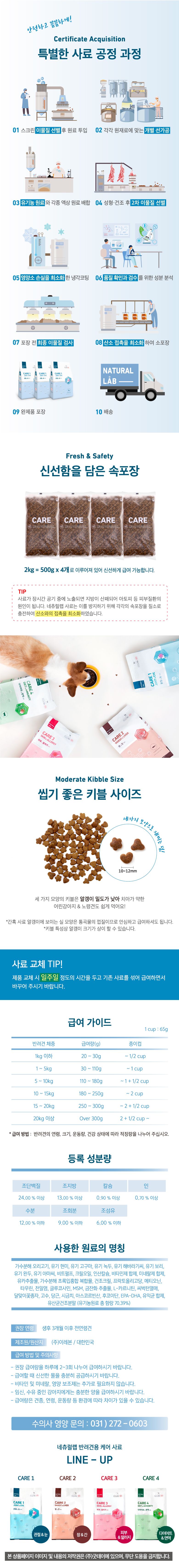 네츄럴랩 독 케어1 관절&눈 2kg  2번째