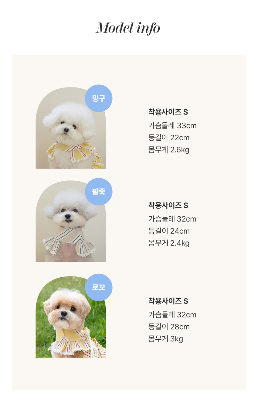 [무료배송] 꼬뗀느 오드리 하네스 허니옐로우/소바베이지 S-XL 13번째
