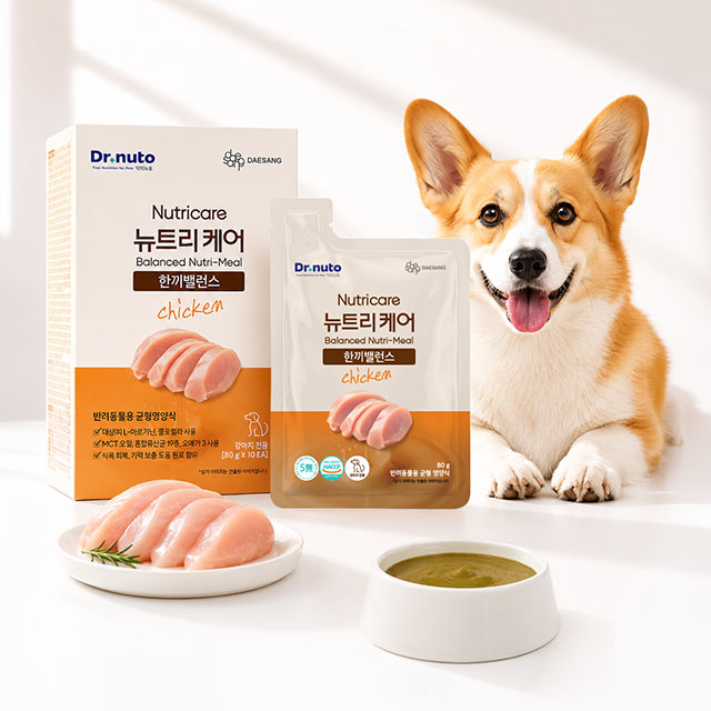 닥터뉴토 독 뉴트리케어 한끼밸런스 영양균형식 치킨 제품