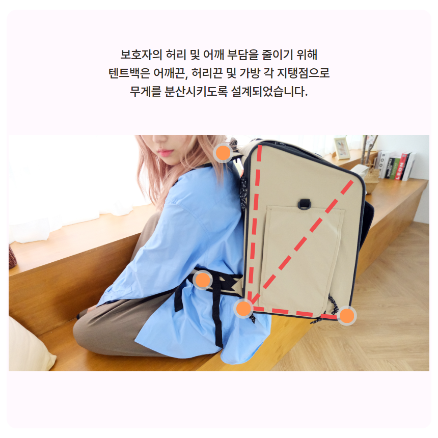 [NEW신상][무료배송] 프레이즈펫 멀티 텐트백 확장형 이동장 20번째
