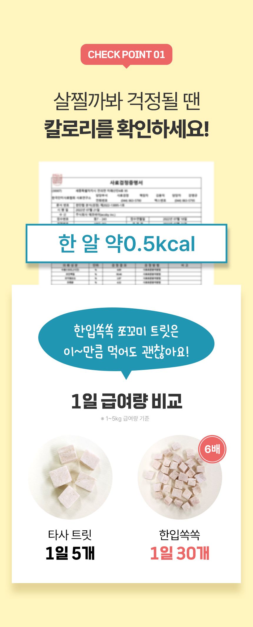 [심쿵펫페어]펫생각 하루조이 한입쏙쏙 치킨 트릿 80g (800알) 9번째