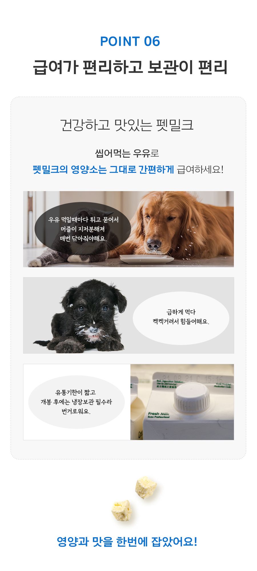 [무료배송] 마이펫닥터 독 펫밀크 큐브 45g 6번째