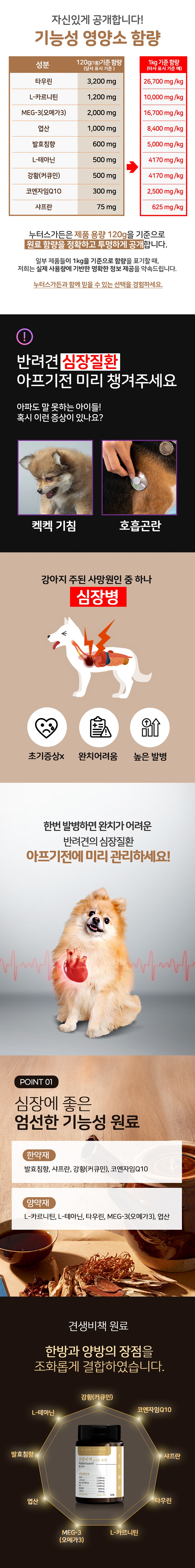 [NEW신상][무료배송] 누터스가든 견생비책 펄스가드 심장 영양제 120g 2번째