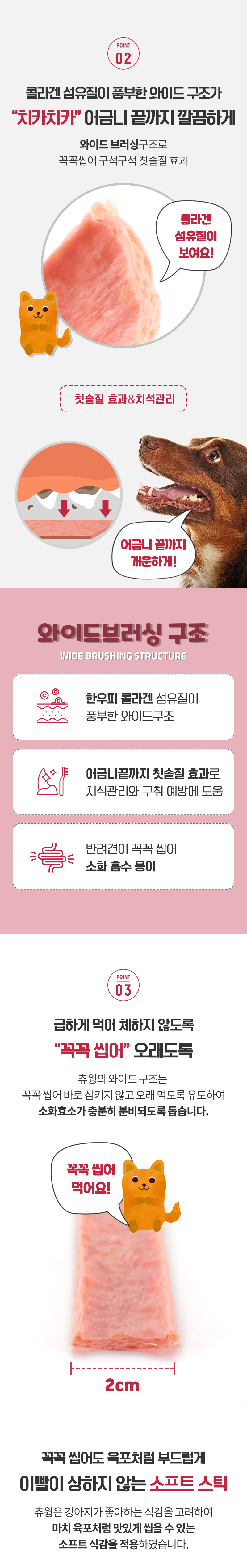 [무료배송] [추가증정] 골드로니 꼭꼭씹는 츄윙껌 크렌베리 100g x2개 + 순살스틱 2p 증정 6번째