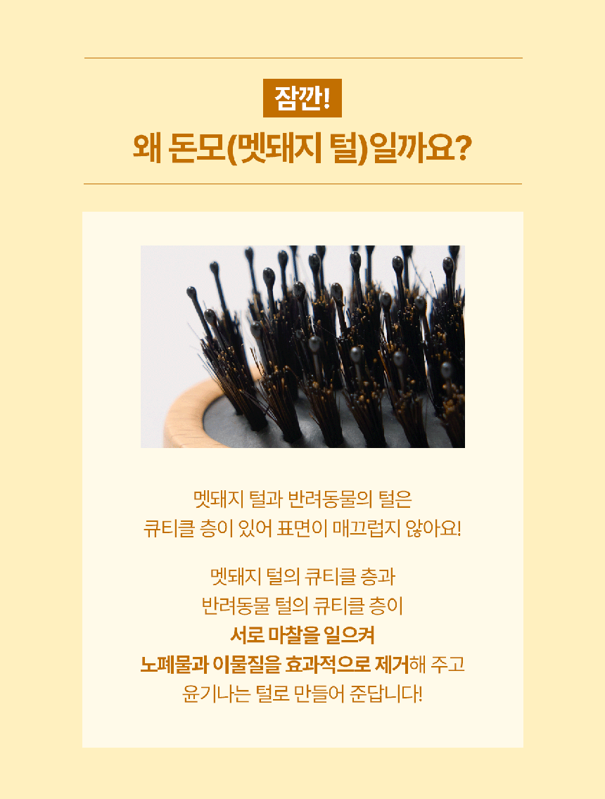[NEW신상][무료배송] 두잇 바나나 브러시 돈모 브러쉬 4번째