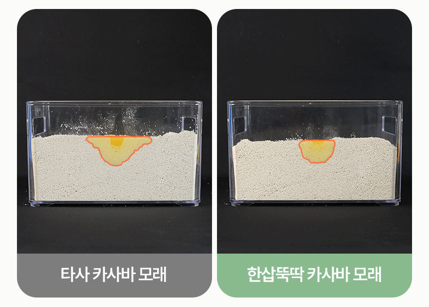 [NEW신상][무료배송] 한삽뚝딱 카사바 고양이 모래 무향 3.2kg 10번째