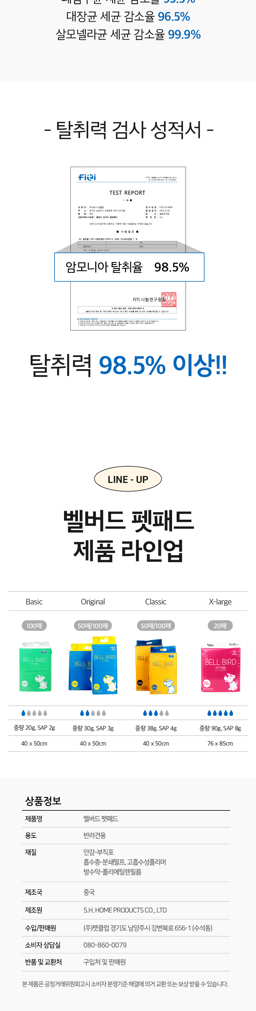 [NEW신상][무료배송] 벨버드 독 엑스라지 특대형 패드 20매 11번째