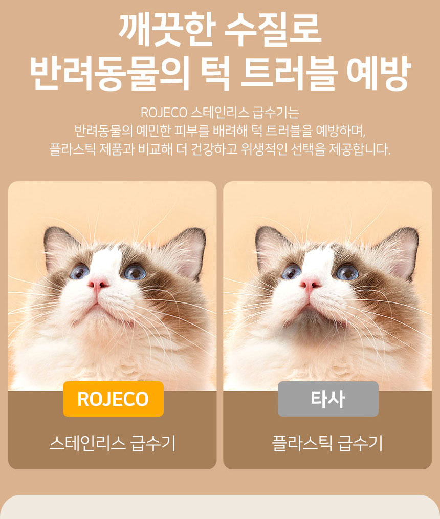 [무료배송] 로제코 3.2L 자동급수기 정수기 고양이 강아지 펫 4번째