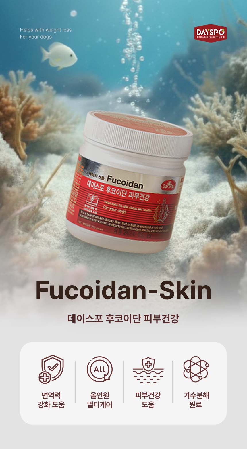 [무료배송] 데이스포 후코이단 피부영양제 250g 5번째