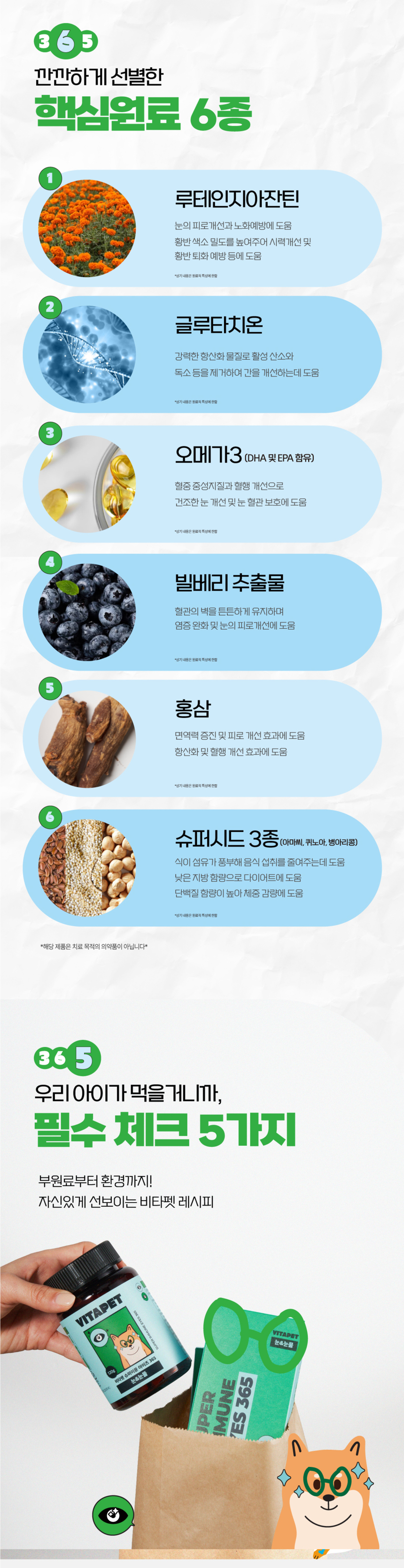비타펫 독 루테인&지아잔틴 눈,눈물 영양제 90일분 120g 1번째