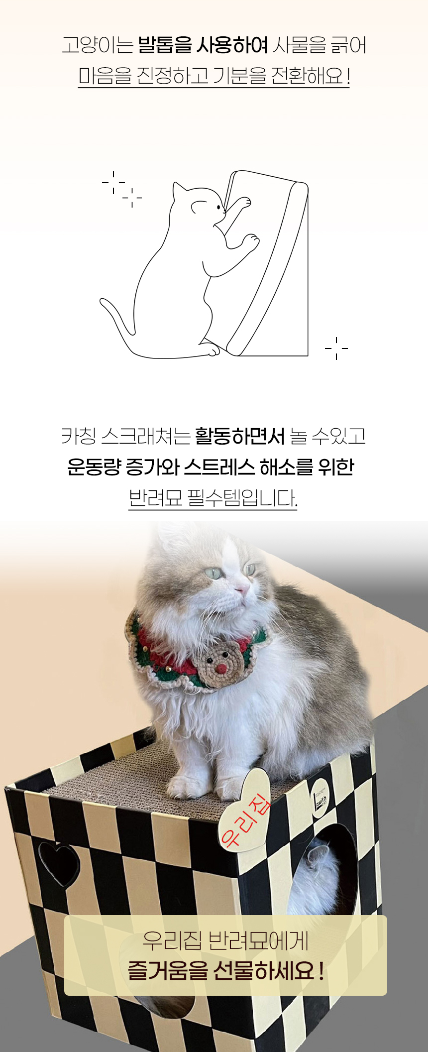 [NEW신상][무료배송] 개과천선 캣 카칭 스크래쳐 2번째