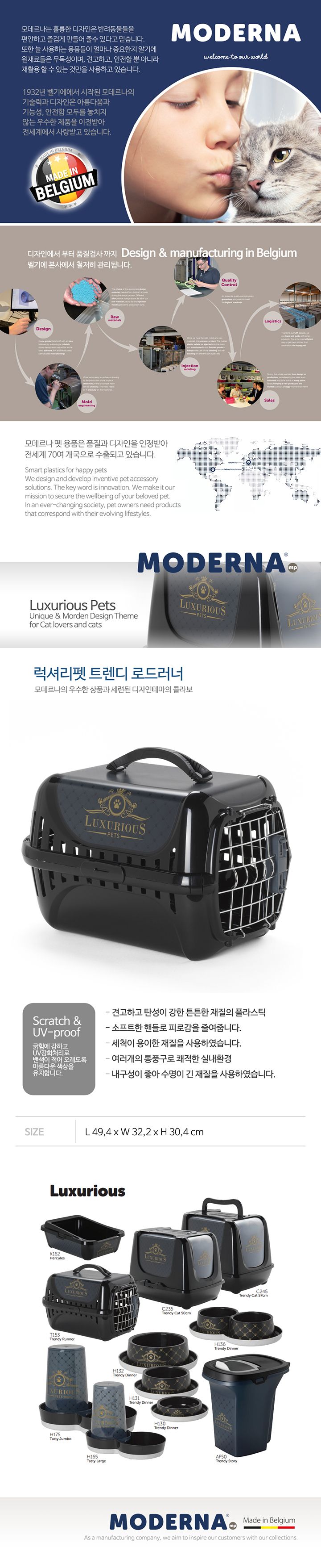 [무료배송] 모데르나 럭셔리펫 이동장 스프링도어 1번째