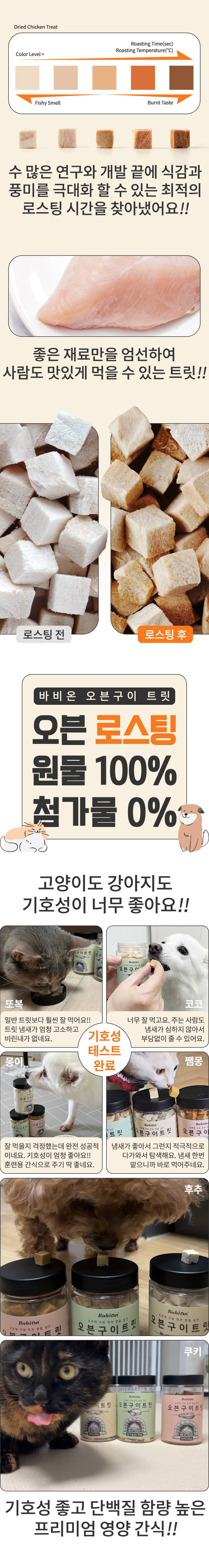 [무료배송] 바비온 오븐구이 트릿 닭가슴살 50g 3번째