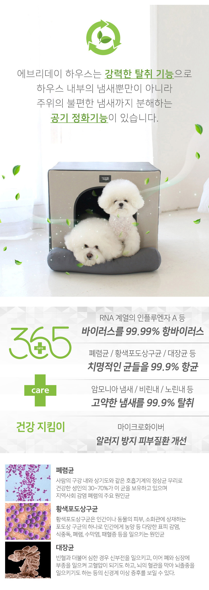 [무료배송] 초코펫하우스 에브리데이 하우스 1.0 사계절 그레이/네이비/핑크 4번째