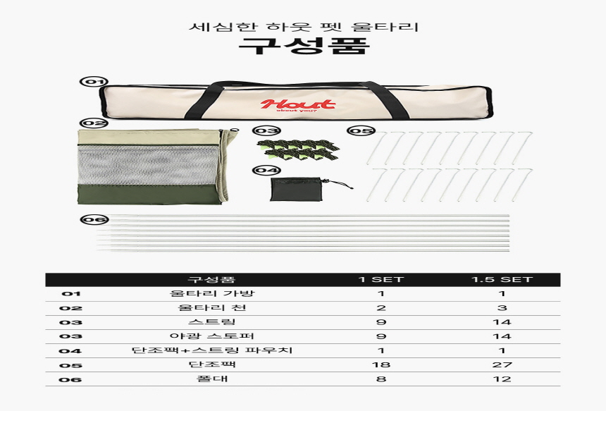 [무료배송] 하웃 펫 울타리 카키브라운/그린/와인  44번째