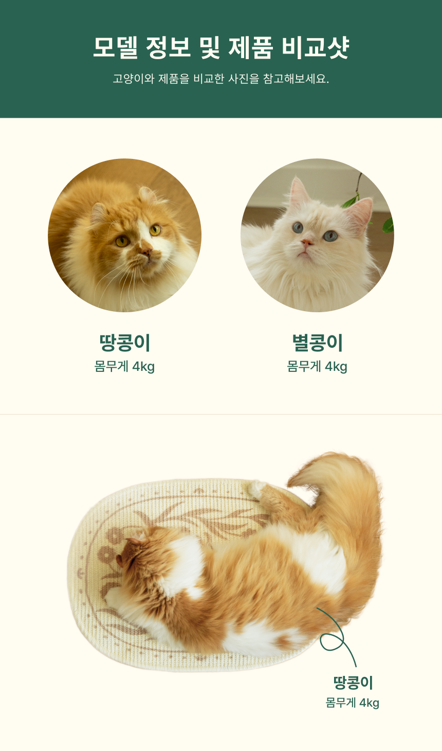 [NEW신상][무료배송] 피도테일 사이잘 라운드 매트 스크래쳐 모카 래빗 21번째