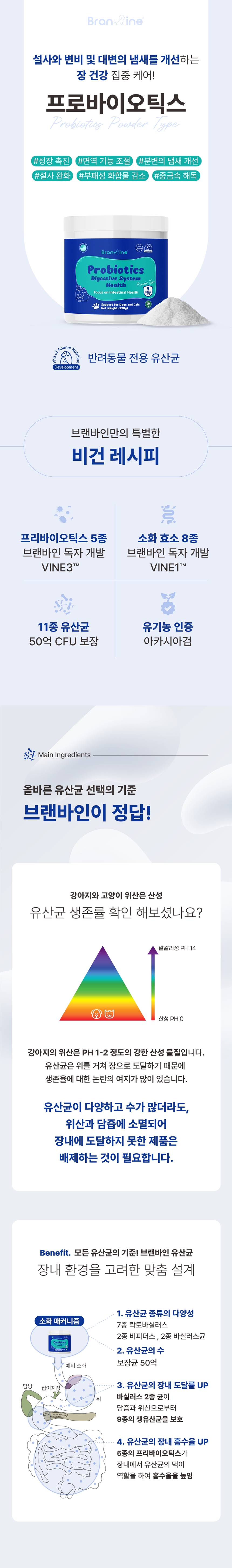 [무료배송] 브랜바인 파우더 똥냄새 없애는 유산균 리얼비피더스 120일분 3번째
