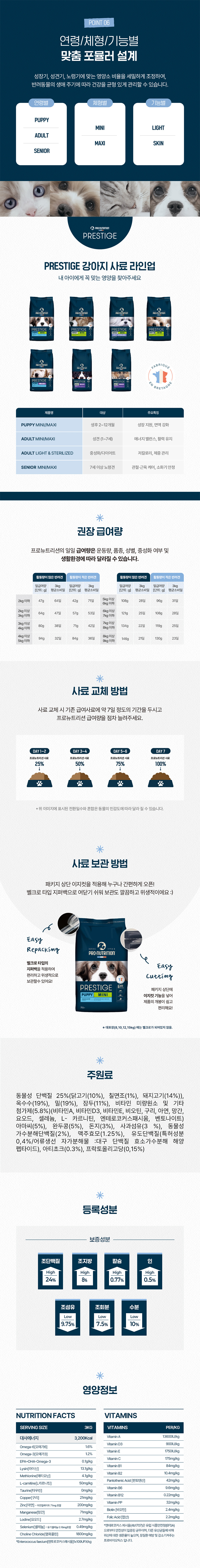 [NEW신상][무료배송] 프로뉴트리션 프레스티지 독 라이트 미니 3kg 4번째