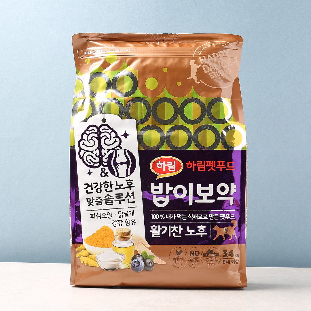 [사료샘플] 밥이보약 캣 활기찬 노후 50g 1번