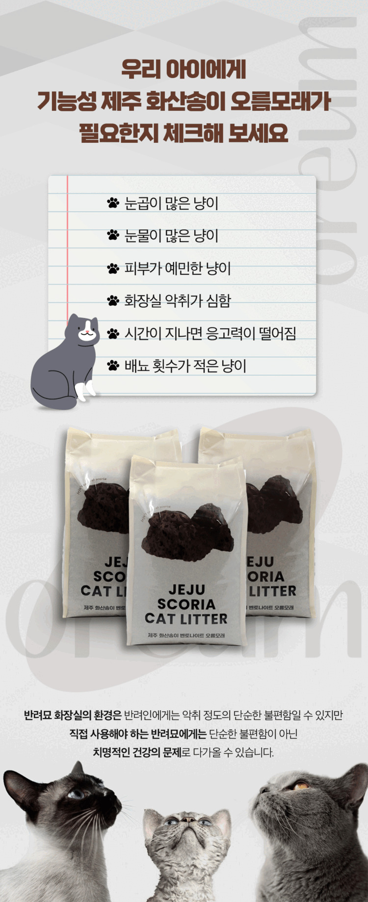 [무료배송] 제주탐라니 프리미엄 제주 화산송이 벤토나이트 오름모래 6kg 3번째