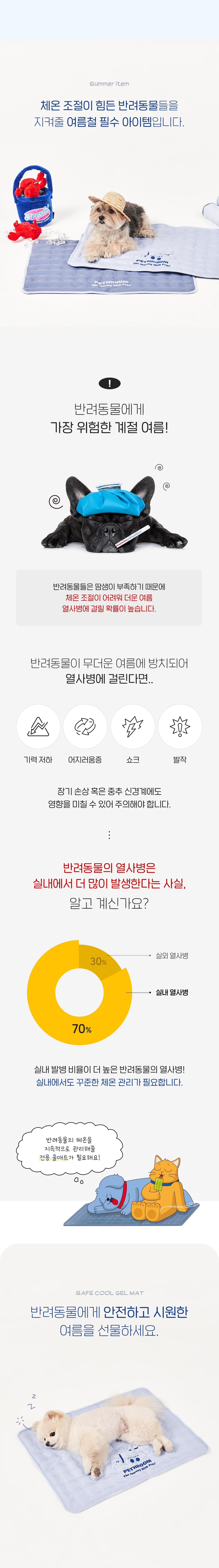 [무료배송] 페스룸 세이프 쿨젤매트 L 6번째