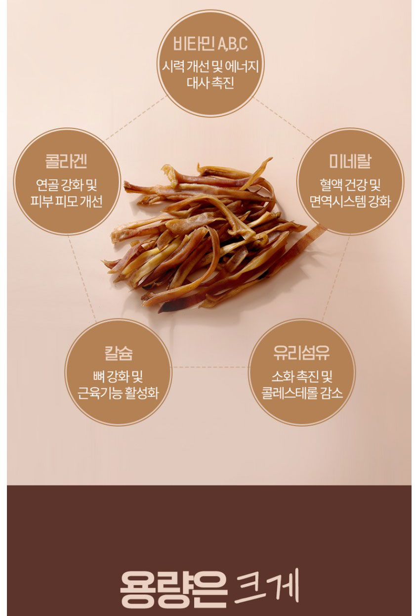 [NEW신상][무료배송] 조선강아지 비타민 돼지귀 슬라이스 400g 18번째