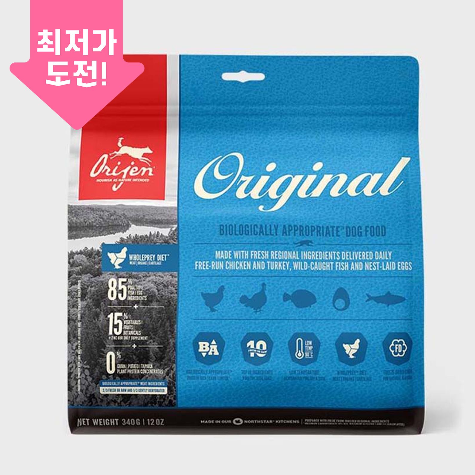 오리젠 독 오리지날 340g 0번