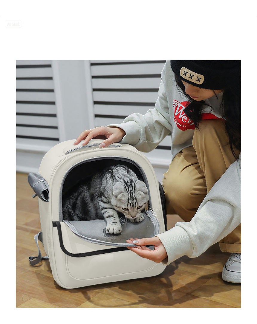 [무료배송] 메일켓 반려동물 통풍 투명창 대용량 이동식 백팩 6번째