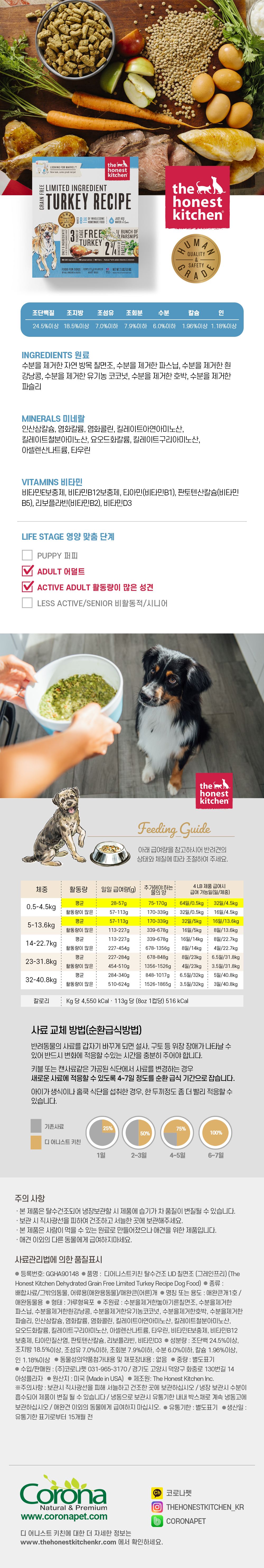 디어니스트키친 독 그레인프리 lid 칠면조 1.81kg 4번째