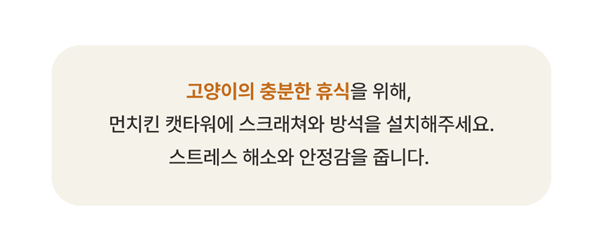 [NEW신상][무료배송] 큐빅스펫 먼치킨 노묘 낮은 캣타워 3X2L+ 커버 세트 6color +스크래쳐1장 포함 43번째