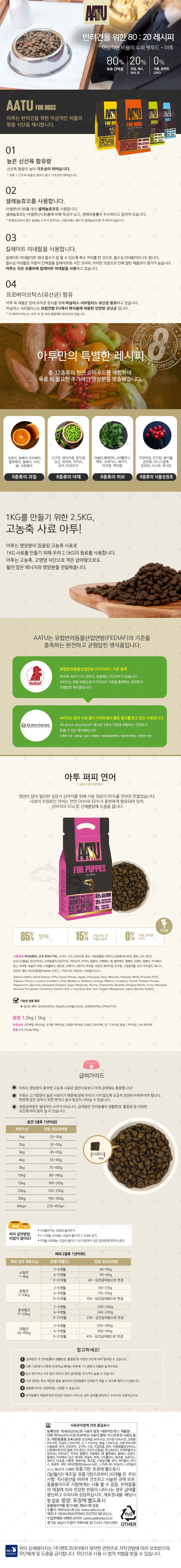 아투 독 연어 퍼피 5kg 1번째