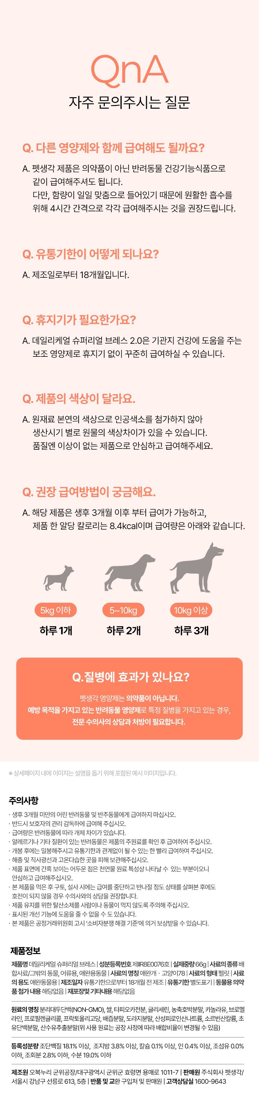펫생각 독 미니 데일리케얼 영양제 4종 [모음] 11번째