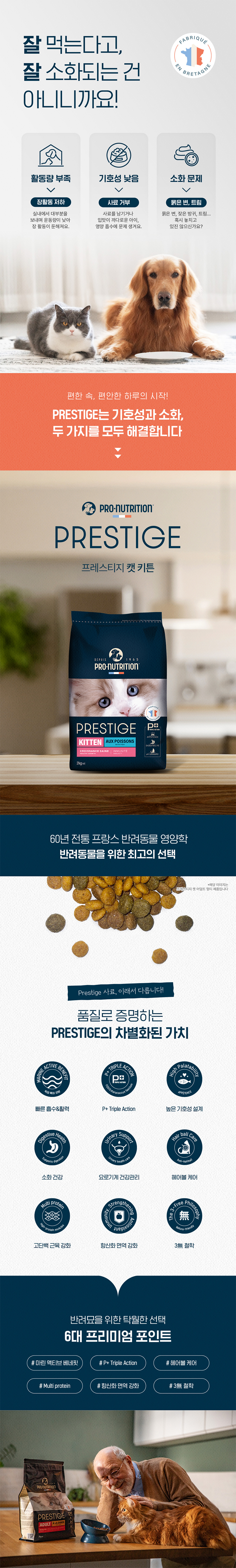 [NEW신상][무료배송] 프로뉴트리션 프레스티지 캣 키튼 사료 2kg 2번째