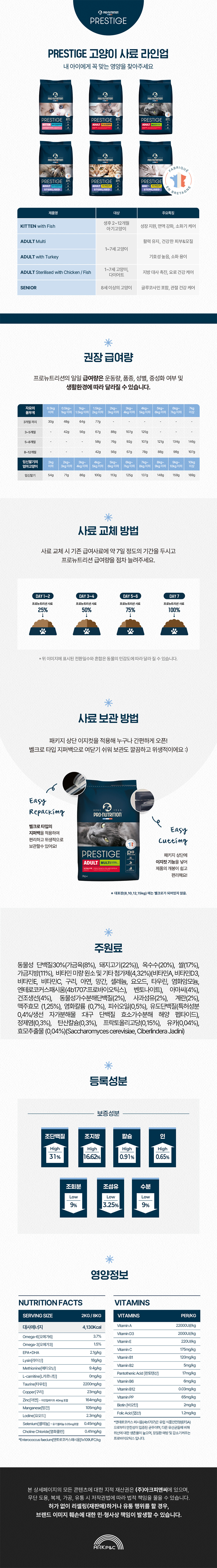 [NEW신상][무료배송] 프로뉴트리션 프레스티지 캣 키튼 사료 2kg 4번째