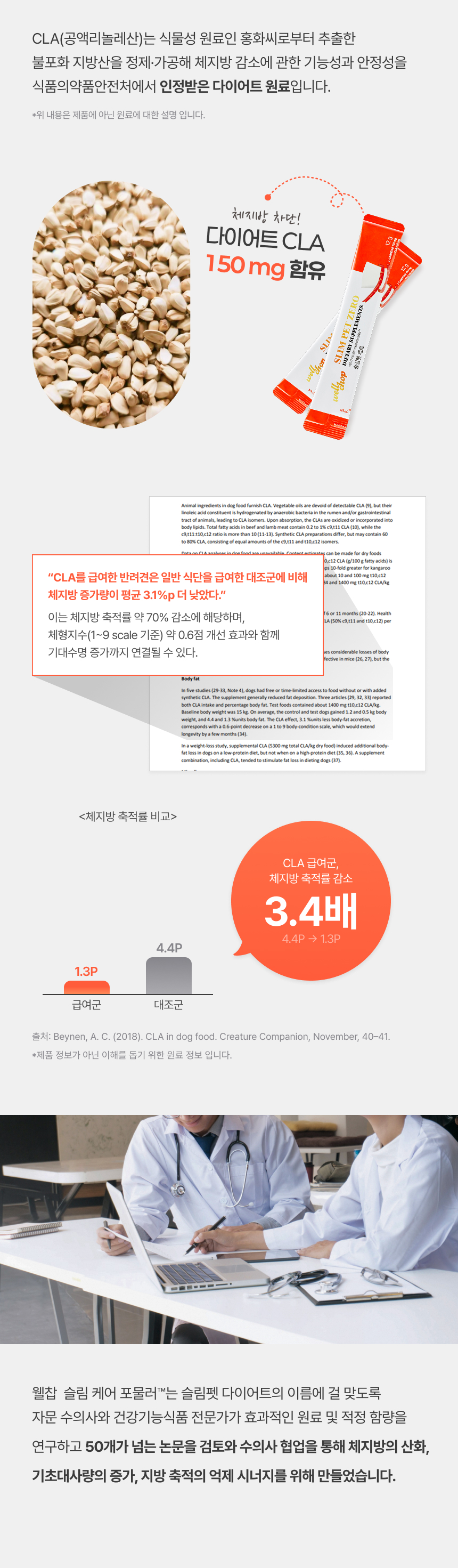 [NEW신상][무료배송] 웰찹 슬림펫 제로 체지방 케어 다이어트 보조제 30스틱 10번째