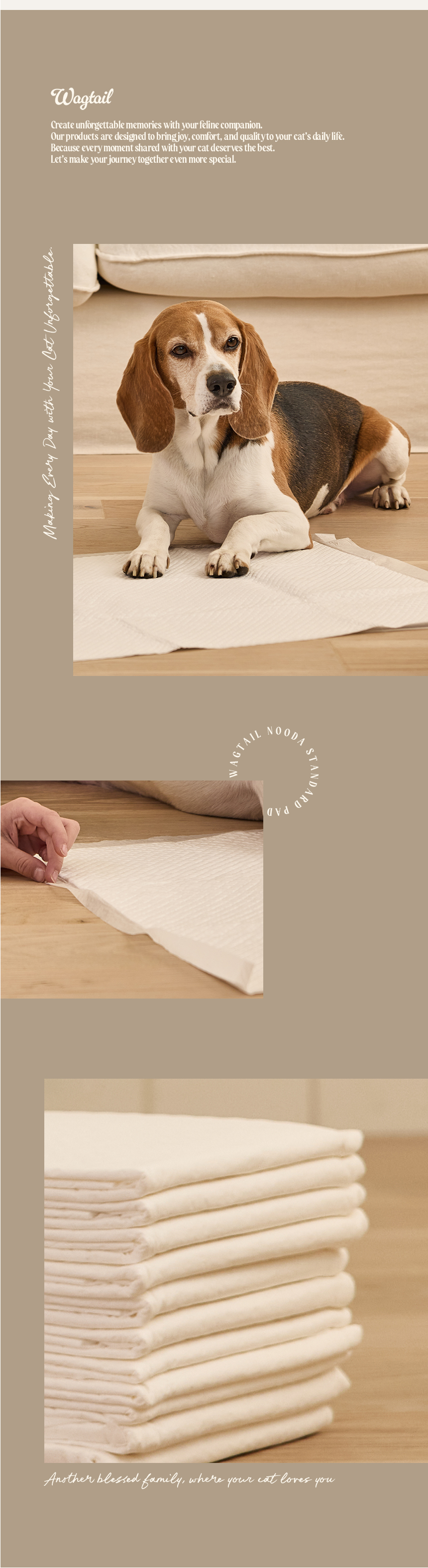 [NEW신상][무료배송] 배변패드 500x400mm (총 100매) S사이즈 강력한 흡수 누다 애견패드  깔끔패드 6번째