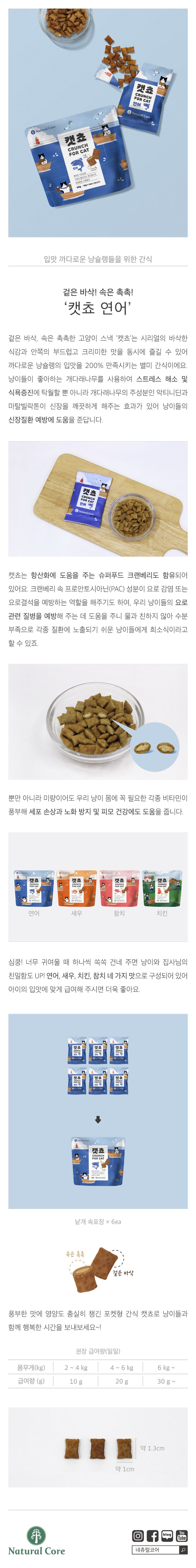 네츄럴코어 캣쵸 연어 60g 1번째