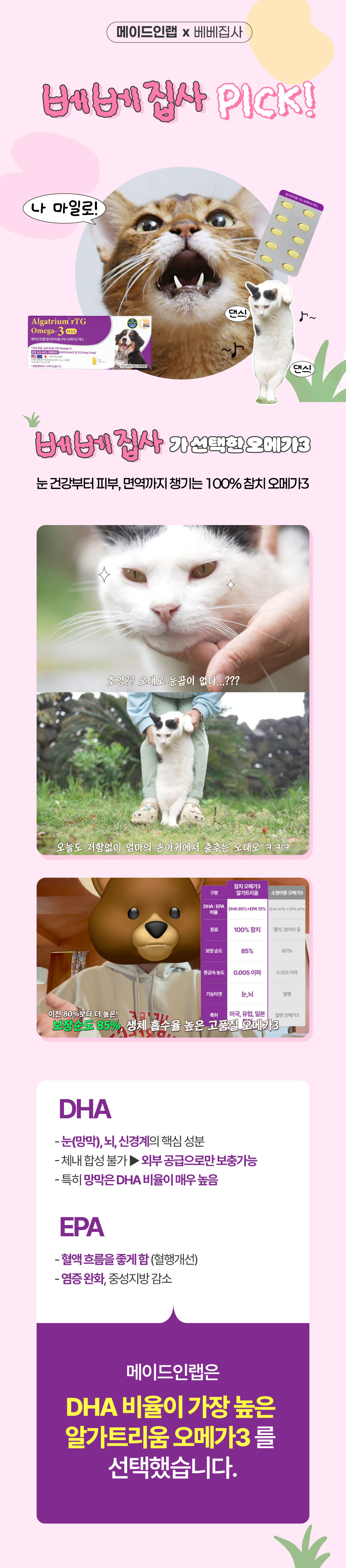[NEW신상][무료배송] 메이드인랩 보장순도85% 알가트리움 rTG 오메가3 맥스 1번째