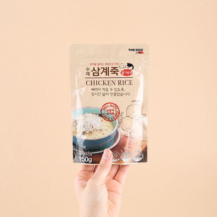 더독 건강보양식 수제 삼계죽 150g 3번
