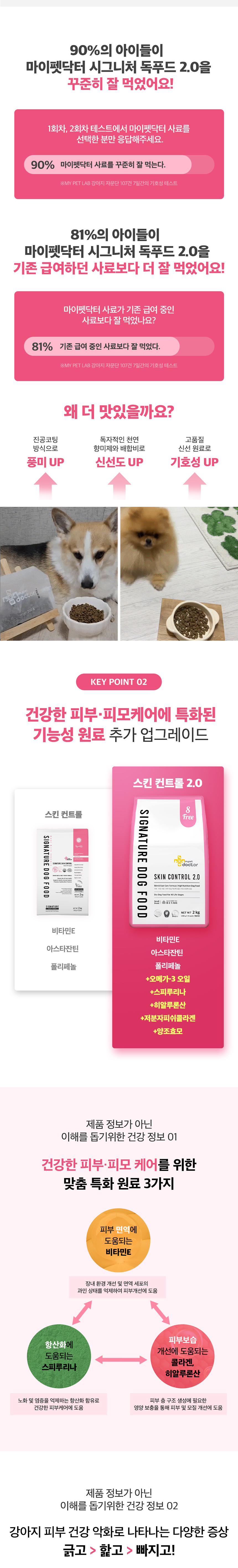 [무료배송] 마이펫닥터 독 시그니처2.0 스킨 컨트롤 2kg 1번째