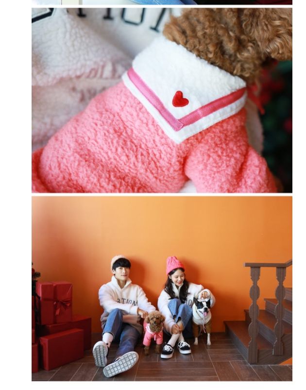 [무료배송] 찰리롤리 사랑해 털탱 세일러원피스 핑크 S-2XL 4번째
