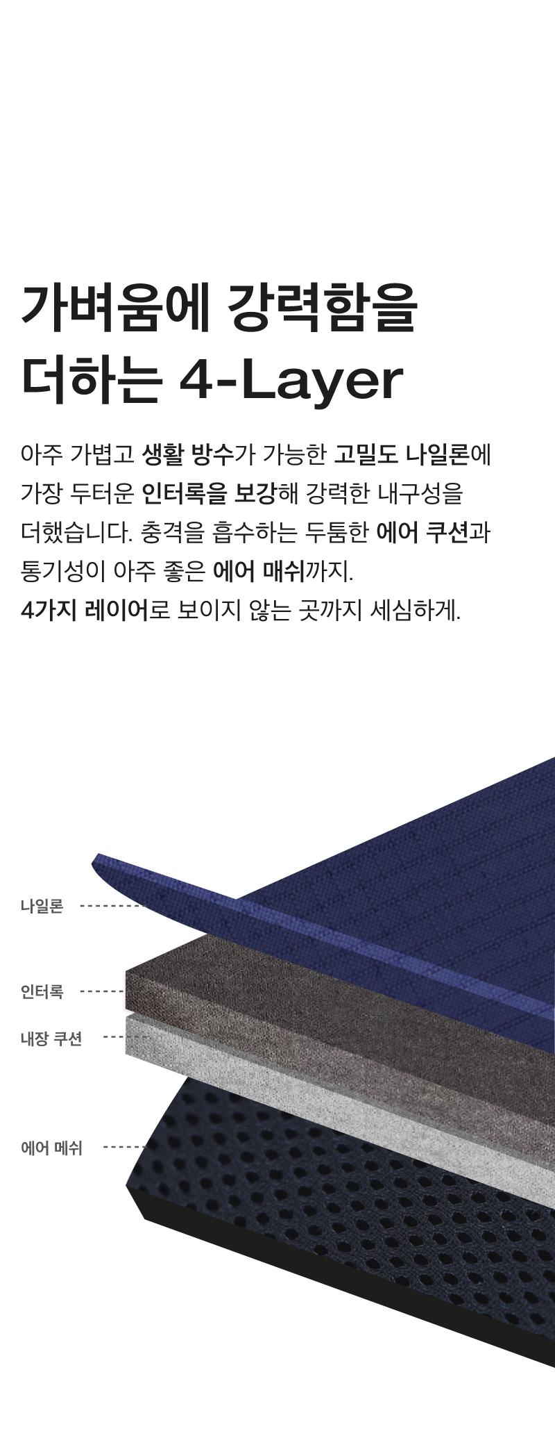 [NEW신상][무료배송] 코코넛즈 노터치 라이트 하네스 - 네이비 11번째
