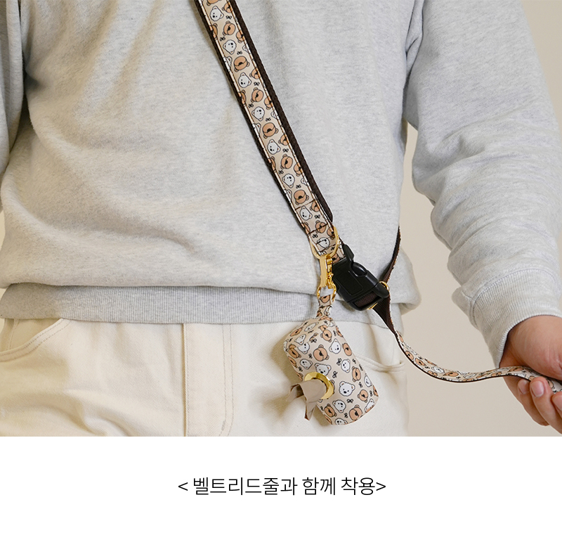 [NEW신상][무료배송] 노라독 테디C 풉백 파우치 6번째