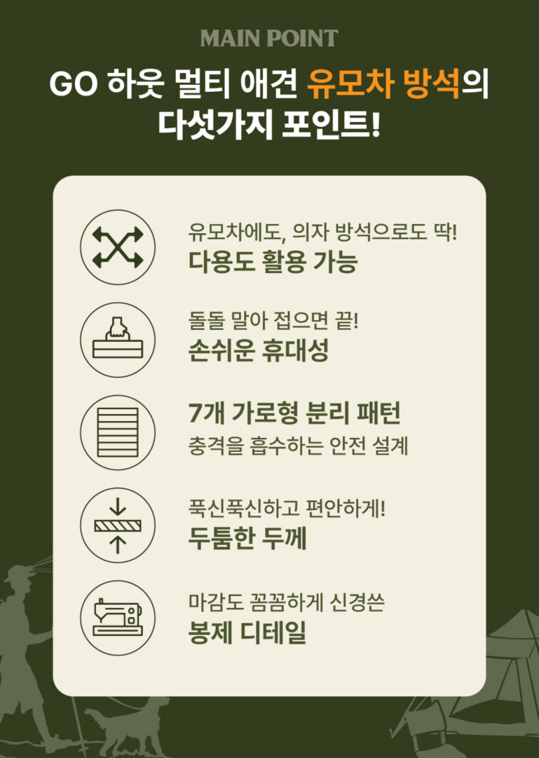 [무료배송] 하웃 강아지 유모차 대형견 다견 저상형 개모차 57번째