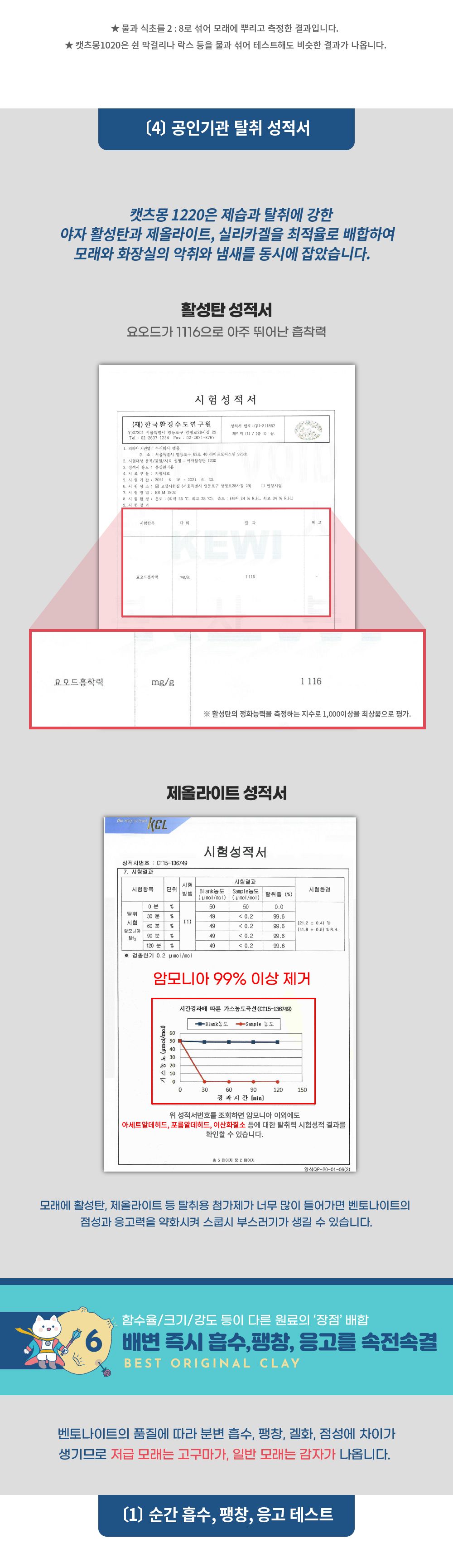 [무료배송] 캣츠몽 1220 벤토나이트 중간입자 모래 6.35kg 8번째