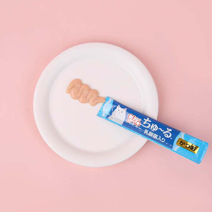 이나바 캣 챠오 츄르 유산균 가다랑어 14g*4p 3번